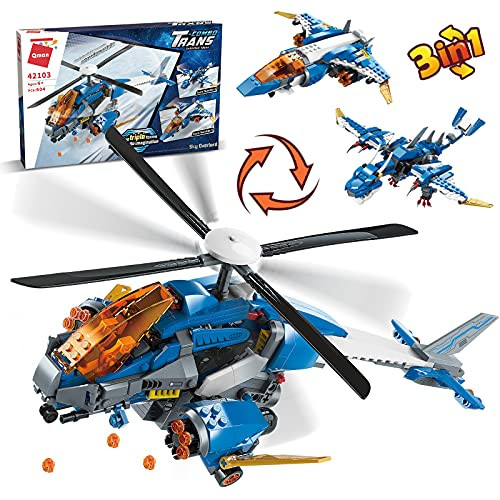 Helicopter Bomber Monster Dragon Building Toy