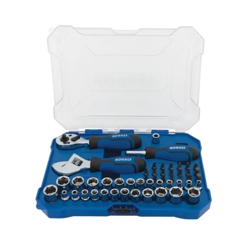 Kobalt 50-Piece Stubby Standard (SAE) & Metric Mechanics Tool Set