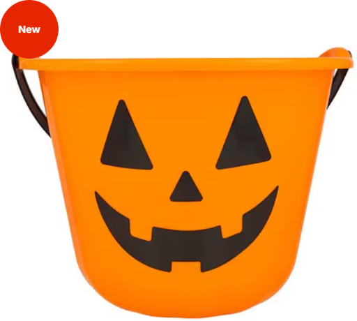 Festive Voice Pumpkin Trick or Treat Bucket