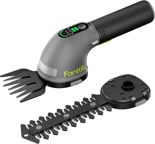 Fanttik Z10 Pro Cordless Hedge Trimmer 6” Shrubbery Trimmer & 3.5” Grass Shear Deal