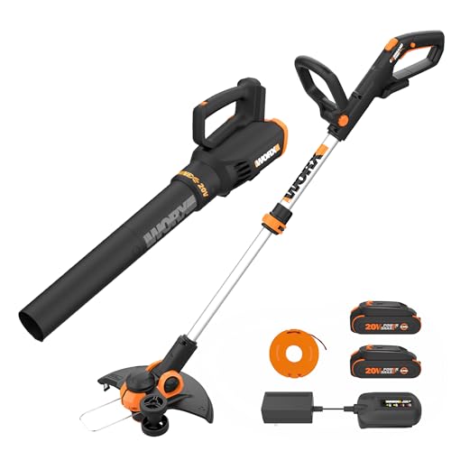 WORX 20V 12" Cordless String Trimmer & 360CFM Leaf Blower Kit Deal