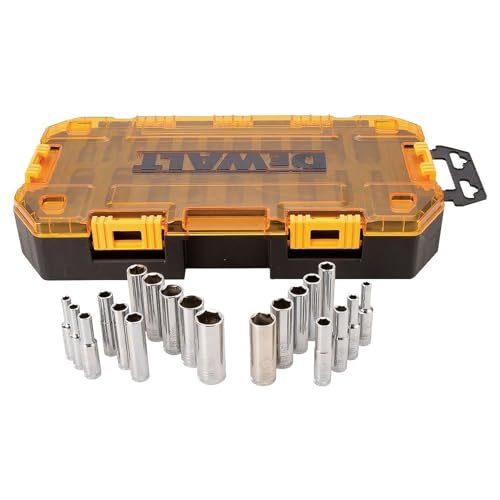 DEWALT 20-Piece 1/4'' Drive Deep Socket Set