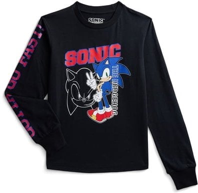 Sonic the Hedgehog Boys Graphic Tee with Long Sleeves Deal