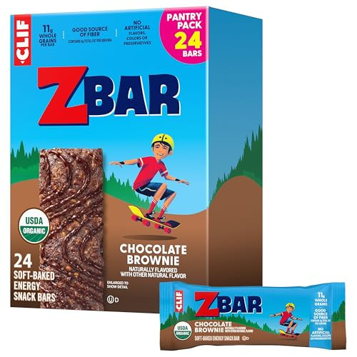 24-Pack Zbar Organic Soft-Baked Energy Snack Bars (Chocolate Brownie)