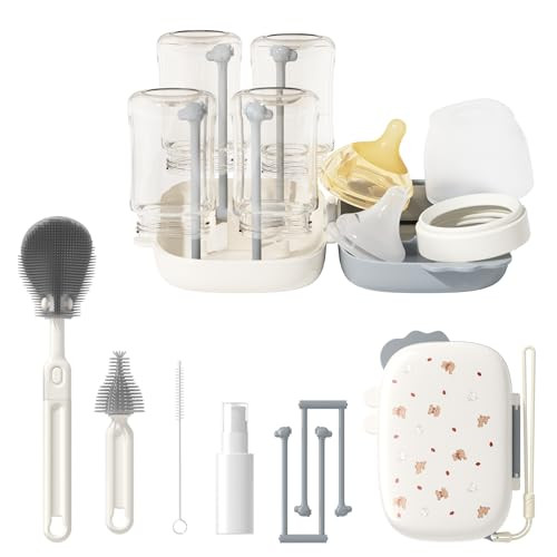 TPE & Silicone Travel Baby Bottle Cleaning Kit