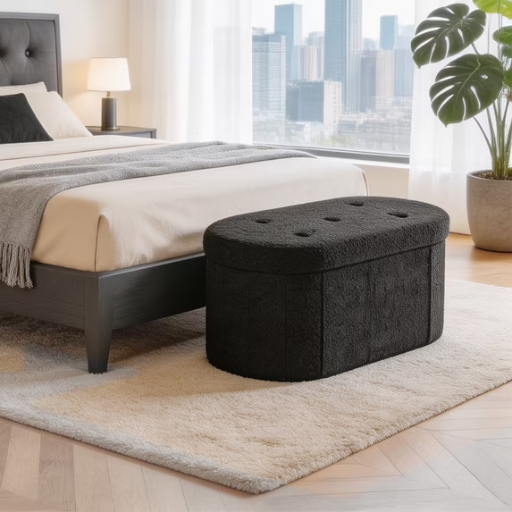 43" Gianna Folding Storage Ottoman Deal