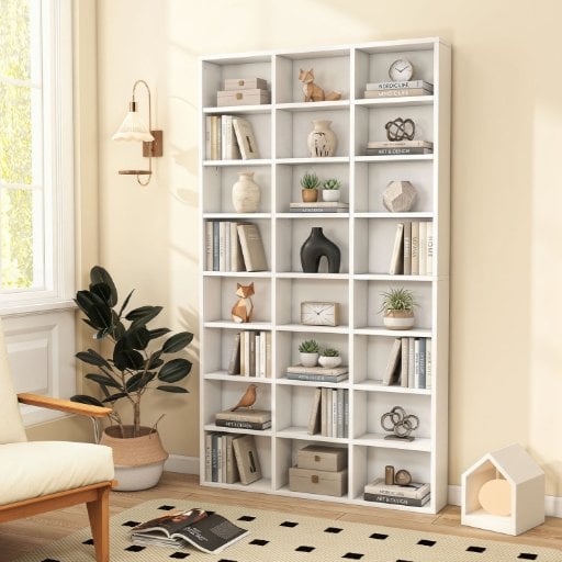 Costway 70" Tall Bookshelf 24 Cube Storage Organizer Deal