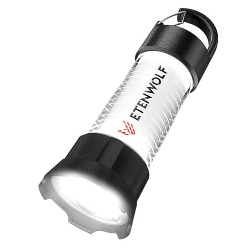 ETENWOLF 5000mAh 2-in-1 Outdoor Camping USB-C Rechargeable Flashlight Lantern w/ Hook Deal
