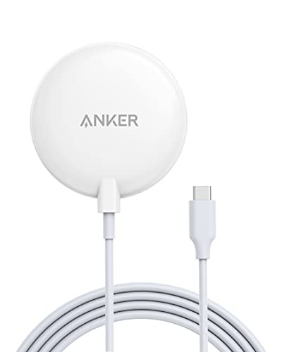 Anker Magnetic Wireless Charger with 5 ft Built-in USB-C Cable