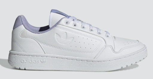 adidas Women's NY 90 Sneakers in Cloud White/Dust Purple