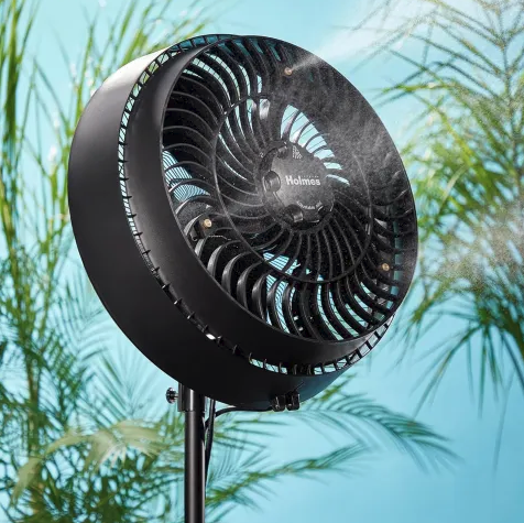 Holmes 16" 3-Speed Outdoor Misting Fan w/ Hose Connection Deal