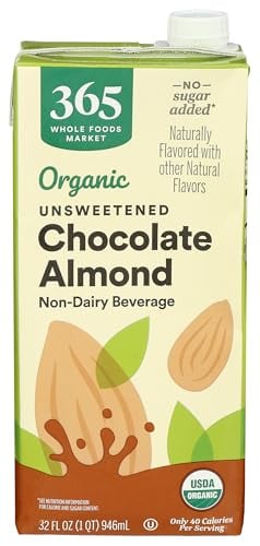 365 by Whole Foods Market Organic Chocolate Unsweetened Almond Milk 32-Oz Deal