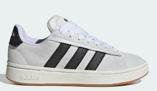 adidas Women's Grand Court Alpha Shoes (Crystal White/Core Black/ Off White)