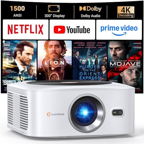 HAPPRUN 1500 ANSI Smart Projector