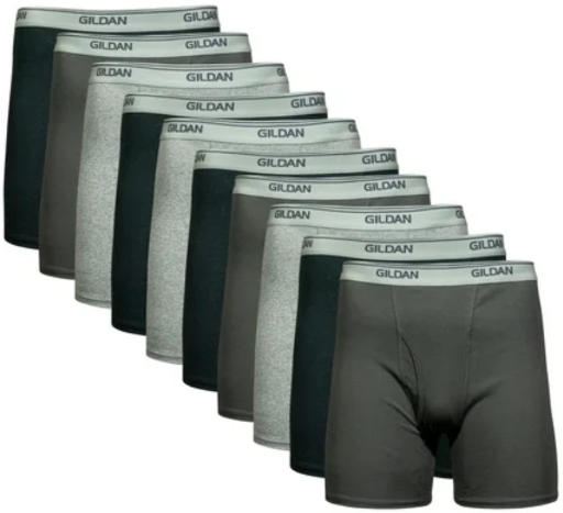 Gildan Men's Boxer Briefs 10-Pack