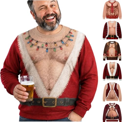 Novelty Santa Shirt Ugly Sweatshirt