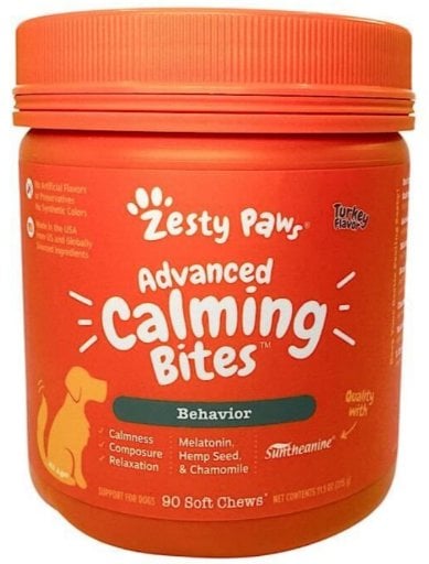 Zesty Paws Healthy Dog Chews Calming Bites 90-Ct Deal
