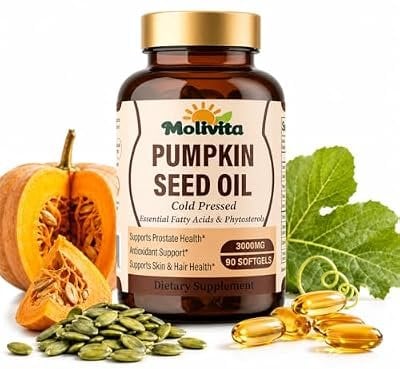 Molivita Pumpkin Seed Oil with Saw Palmetto 3000 Mg