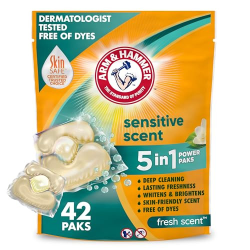 Arm & Hammer Sensitive Laundry Detergent 5-in-1 Power Paks 42-Count