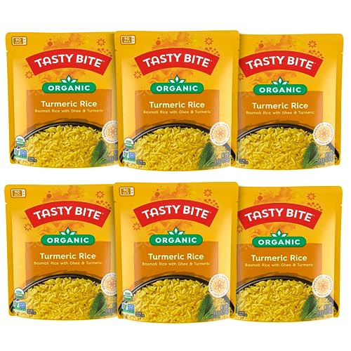 Tasty Bite Organic Turmeric Rice 8.8 Ounce 6-Pack