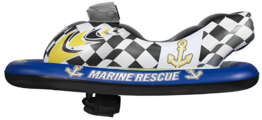PoolCandy Inflatable Ride-On Marine Rescue Watercraft Float Deal