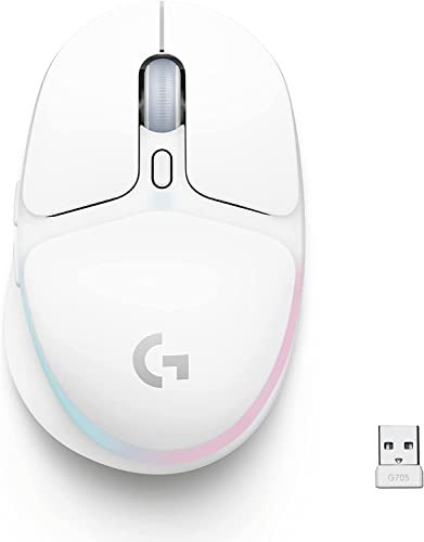 Logitech G705 Wireless Gaming Mouse (White Mist)
