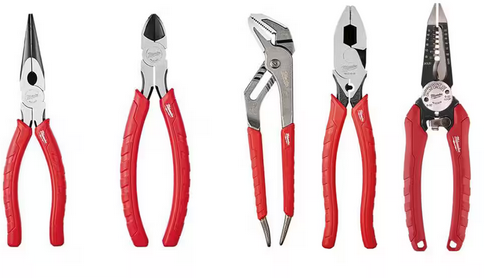 Milwaukee Electricians Pliers Hand Tool Set (5-Piece)