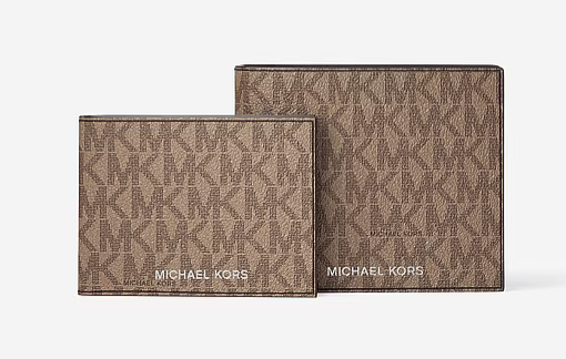 Michael Kors Cooper Logo Billfold Wallet With Passcase Deal