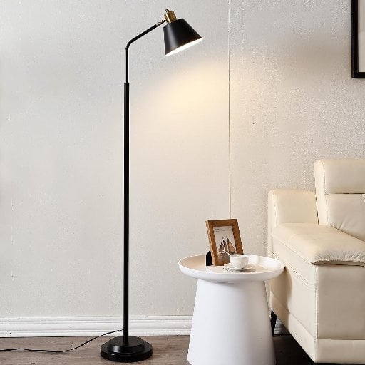Leasgy 65.3" Double-Base Black Floor Lamp Deal
