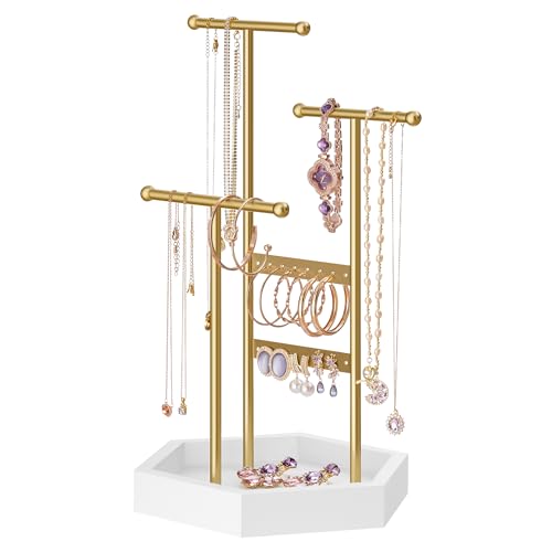 SONGMICS 3 Tiers Jewelry Holder for Rings