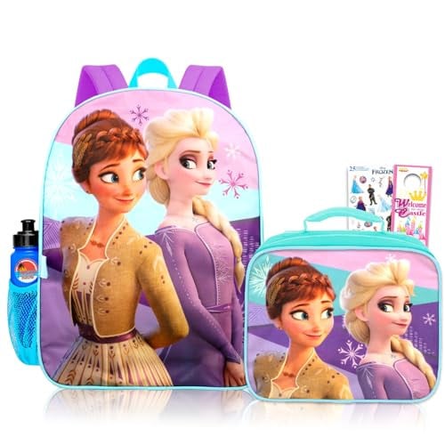 Disney Frozen Anna and Elsa Backpack School Supplies Set Deal