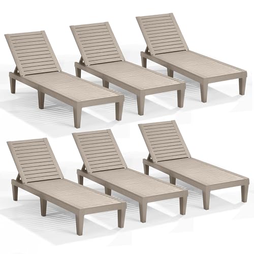 Nestl Lounge Chair Outdoor Set of 6, Sand Beige Deal