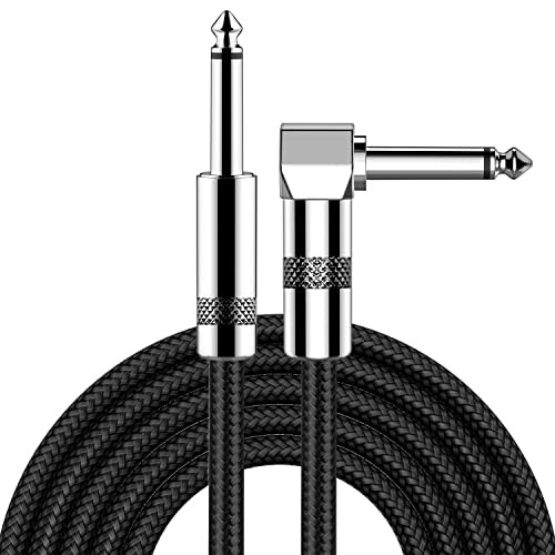 New bee 10' Guitar Cable Right Angle to Straight