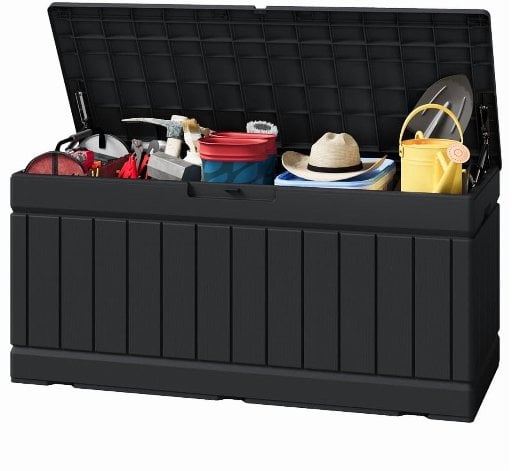 Homall 82 Gallon Outdoor Storage Resin Deck Box 45.66in Width - $54.99
