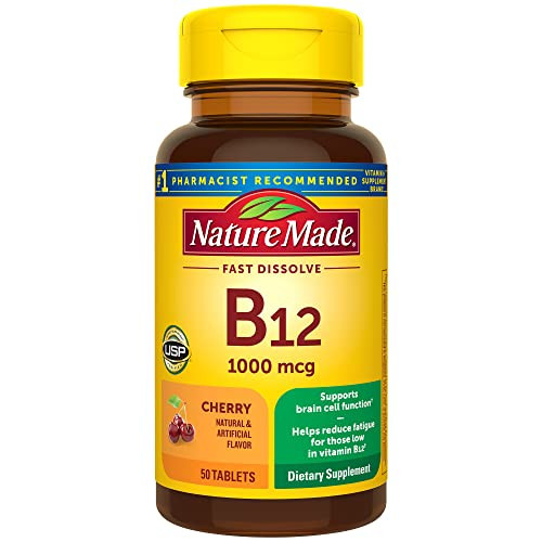 Nature Made Cherry Flavored Vitamin B12 1000 mcg 50 Count