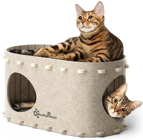DownyPaws Bed Cave for Multiple & Large Cats 22.8"x12.9"x11.8" Deal
