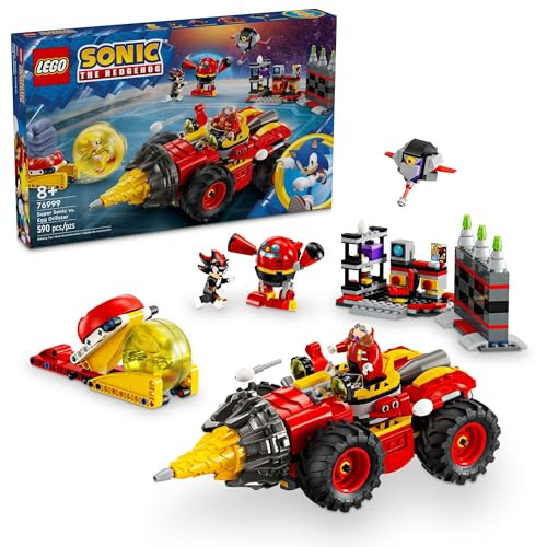 LEGO Sonic the Hedgehog: Modern Games - Super Sonic vs. Egg Drillster (76999, 590-Piece)