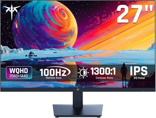 KTC 27" QHD (2560x1440) 100Hz IPS Monitor Deal