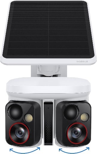 Baseus X1 Pro Dual-Tracking Solar Security Camera Outdoor Wireless, Dual 3K AI Cameras Deal