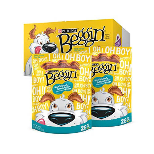 2-Pack 26-Oz Purina Beggin' Strips With Real Meat Dog Treats (Bacon & Peanut Butter)