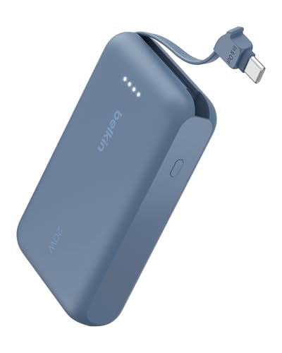 Belkin Portable Charger Power Bank USB C 10000 mAh w/Integrated Cable Deal