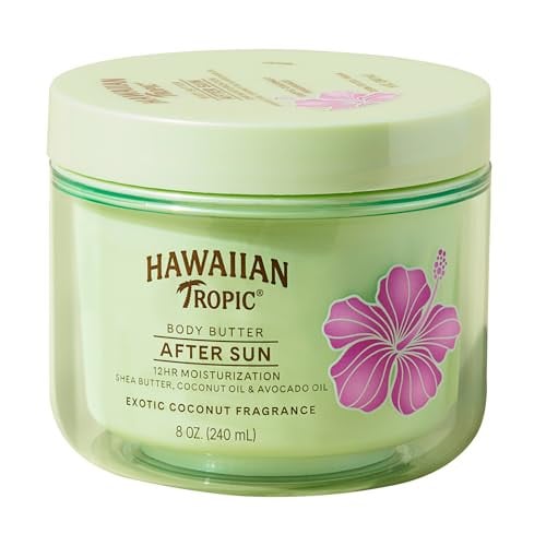 Hawaiian Tropic After Sun Body Butter with Coconut Oil 8 oz, 2-Pack Deal