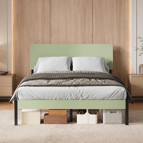 Novilla Queen Bed Frame with Wood Headboard Deal