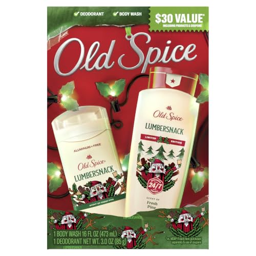 Old Spice Holiday Gift Pack for Men, Lumbersnack Limited Edition, 2-Pack