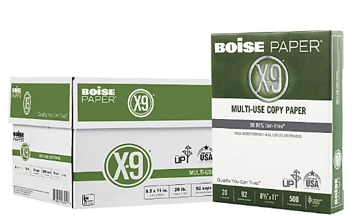 Boise X9 Printer Paper 20 Reams