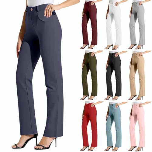 High Waisted Straight Leg Dress Pants Deal