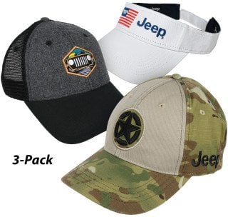 Jeep Headwear Caps 3-Pack