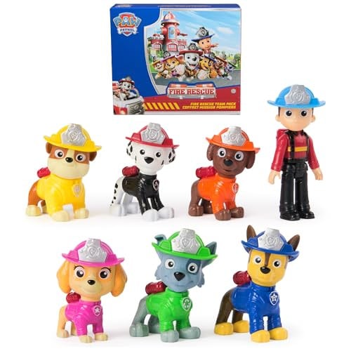 Paw Patrol Fire Rescue Team Action Figures 7-pc