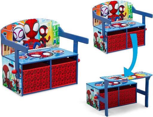 Marvel Spidey and His Amazing Friends 2-in-1 Activity Bench and Desk