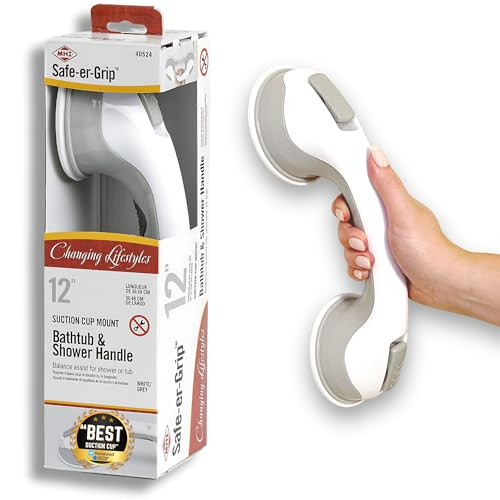 Safe-er-Grip Changing Lifestyles Suction Cup Grab Bars 12 inches